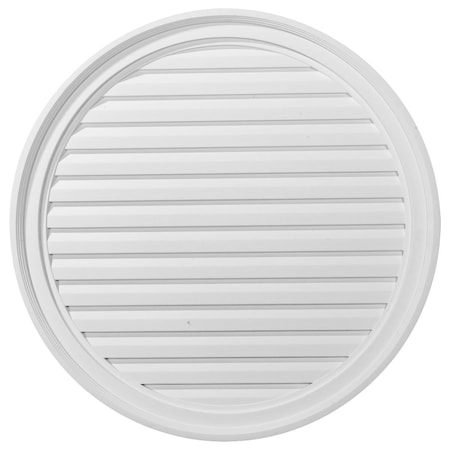 Ekena Millwork Round Gable Vent Louver, Non-Functional, 30"W x 30"H x 2 1/4"P GVRO30D
